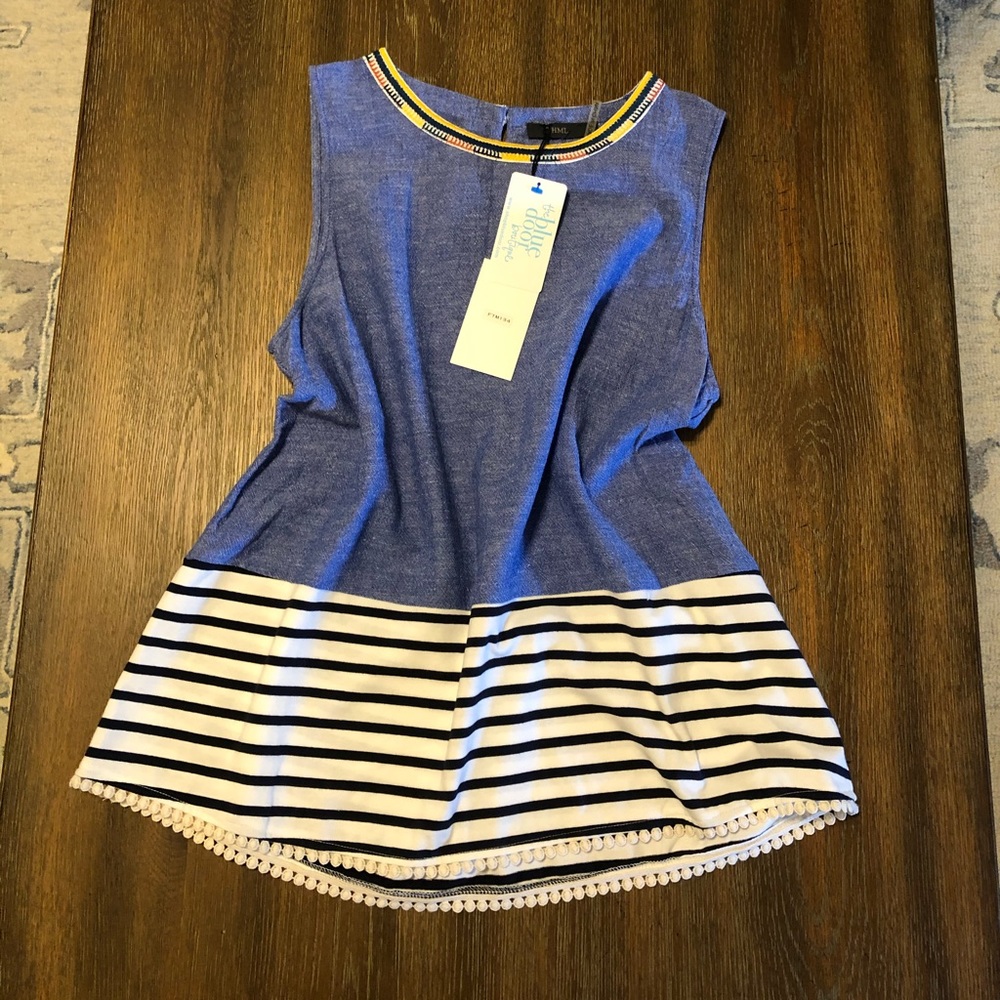NWT THML Contrast Stripe Tank!